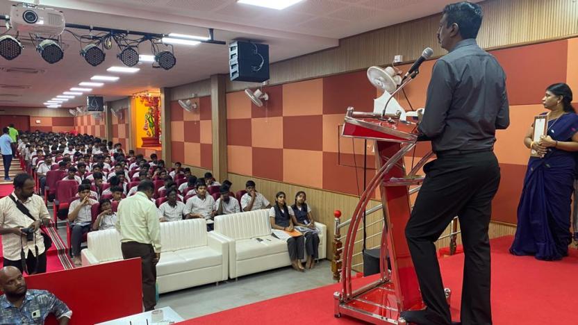 Career Speech at KRM Public School, Villivakkam
